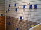 Painéis do PVC Slatwall dos dispositivos bondes da exposição, painéis de parede do armazenamento para a loja
