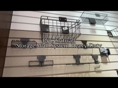 Painéis de parede ripada personalizados para fixação cinza pvc painel de garagem interior