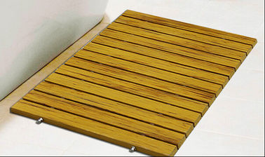 Esteira de chuveiro composta plástica de madeira retangular 80cm x 60cm do Decking WPC