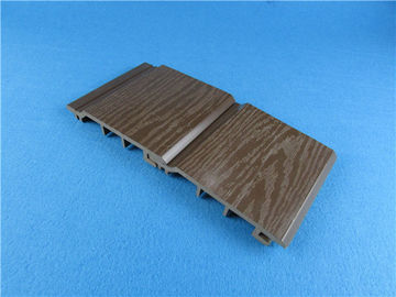 Cor plástica de madeira do cinza do revestimento da parede exterior do composto WPC de Mouldproof