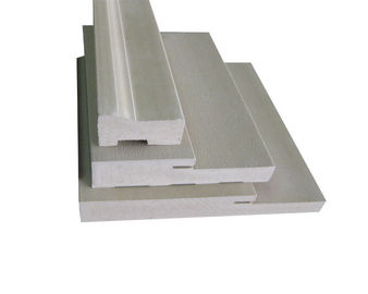 A extrusão de madeira do PVC do teste padrão perfila a proteção reforçada WPC do quadro de porta