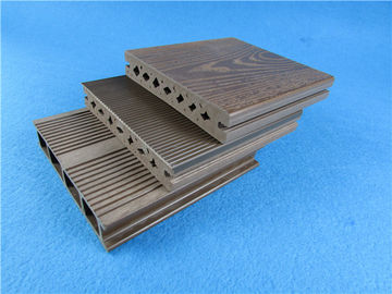 Decking composto plástico de madeira anti-séptico da plataforma WPC para o assoalho exterior