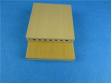 Mouldproof amarela o Decking composto de WPC/Decking de madeira composto amigável de Eco