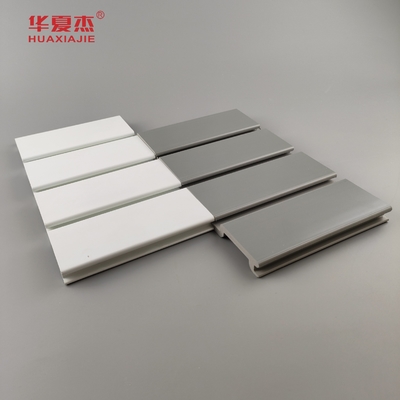 Gráfico de painéis de parede de lajes de PVC painéis de garagem brancos e cinzentos decoração de parede impermeável