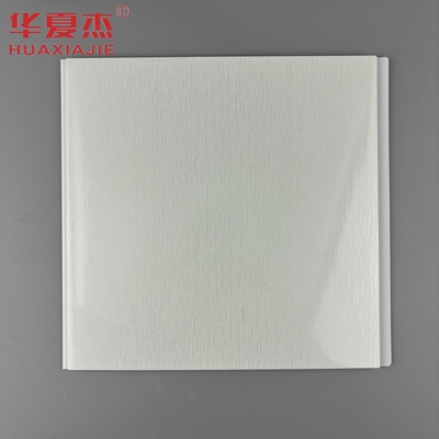 Placa de base branca com padrão metálico prateado painel de parede de PVC Decoração de teto painéis de PVC para apartamento