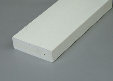 Placa da guarnição do PVC do Woodgrain/placa branca do vinil prancha da guarnição 5/4 x 4