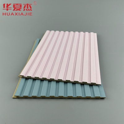 painel de parede wpc laminado rosa design moderno para decoração de parede em casa