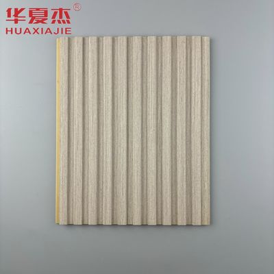 Bom preço Painel de parede wpc de grãos de madeira mais vendidos painel de parede pvc flutuado painel de parede wpc à prova d'água para decoração de interiores on-line