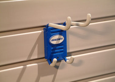 Bom preço Painéis de parede ripados do Taupe favorável ao meio ambiente para a exposição do armazenamento on-line