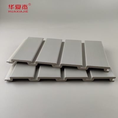 Bom preço Painéis de parede ripada personalizados para fixação cinza pvc painel de garagem interior on-line