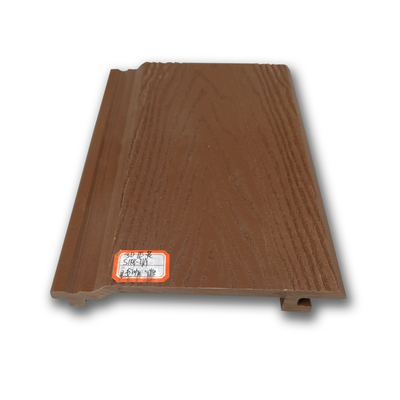 Bom preço Painéis de revestimento de parede externa wpc painel de parede para placa resistente a uv ao ar livre 148mm x 21mm teca café cor marrom on-line