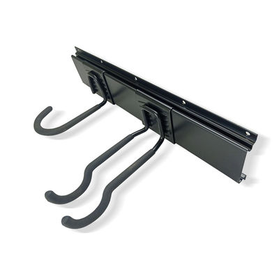 Bom preço O metal Slatwall do armazenamento da garagem almofada a cor preta com ganchos e parafusos on-line