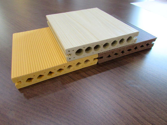Bom preço Placas compostas Moistureproof do Decking da cavidade WPC fora do ambiente on-line