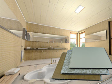 PVC de alta qualidade azulejos de teto chuveiro decorativo painel de revestimento de parede à prova de fogo