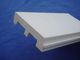 Placa de contorno plástica branca decorativa, rodapés tratados contra traças do PVC 126mm * 32mm