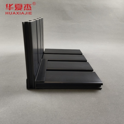 Material de decoração de painel de garagem interna de pvc slatwall de alta qualidade