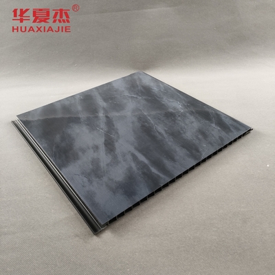 Painel de parede de PVC preto de mármore brilhante para impressão decorativa Painel de parede de PVC para escritório ou hotel