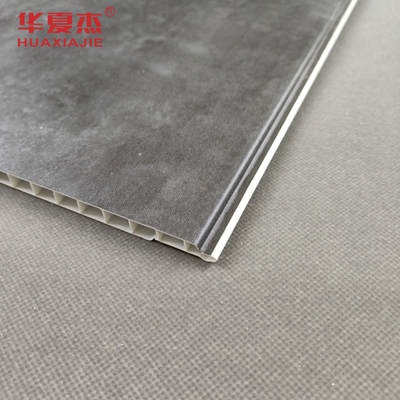 Painéis de parede de PVC de mármore cinza Painéis de teto de PVC para decoração de edifícios