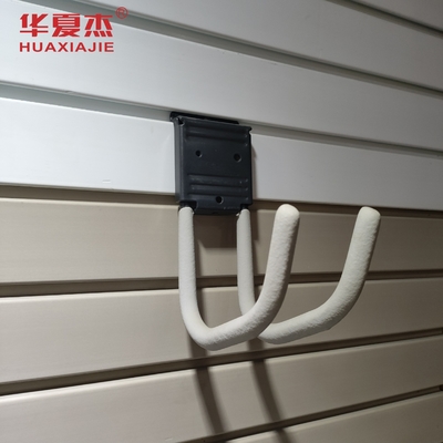 Fácil de instalar PVC Slat Painel de parede Ganchos Garagem Painel de parede Quadro à prova d'água Para decoração