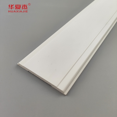 Bom Preço Pvc Mull Strip 2-1/2 Wpc Molding Branco Liso Pvc Mull Mouldings Casa Escritório Decoração