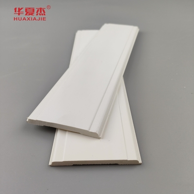 Bom Preço Pvc Mull Strip 2-1/2 Wpc Molding Branco Liso Pvc Mull Mouldings Casa Escritório Decoração