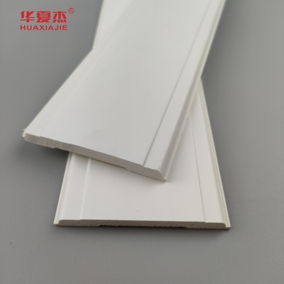 Bom Preço Pvc Mull Strip 2-1/2 Wpc Molding Branco Liso Pvc Mull Mouldings Casa Escritório Decoração