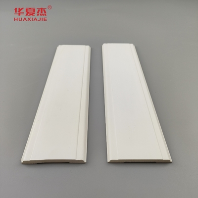 Bom Preço Pvc Mull Strip 2-1/2 Wpc Molding Branco Liso Pvc Mull Mouldings Casa Escritório Decoração