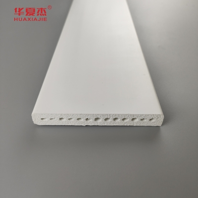 Venda a retalho de Pvc Profil 15/32 X 3-1/2 Planca Pvc 89 X12 mm Planca branca de moldagem