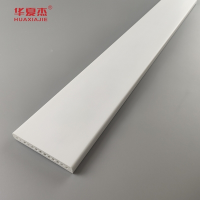 Venda a retalho de Pvc Profil 15/32 X 3-1/2 Planca Pvc 89 X12 mm Planca branca de moldagem