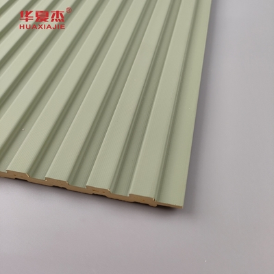 Venda a retalho de painéis de parede laminados de PVC verde e branco e de placas de PVC para decoração interior