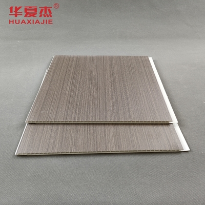 Cor de madeira plástica Heatproof dos painéis de teto do PVC da decoração interior