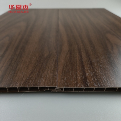 Painéis de teto decorativos laminados de madeira, coberta de parede reciclável 250*8mm do pvc