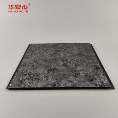 Painel preto de alto brilho com padrão Sliver Halo Painéis de parede de PVC de design de luxo Painel de PVC para decoração residencial