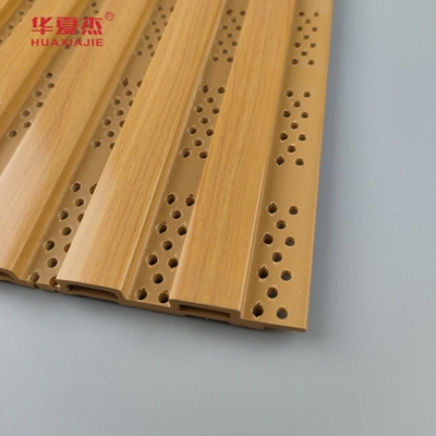 Novo Design Painel de Parede Wpc Fluteado Painel de Parede Wpc Perforado Para Decoração de Parede