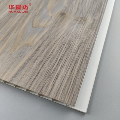 Fabrica Venda Direta Painel de Parede de PVC Grãos de Madeira Laminados Decoração de PVC Painel de Tecto Residencial / Escritório