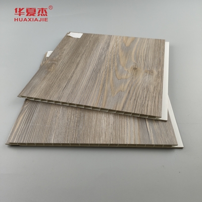 Fabrica Venda Direta Painel de Parede de PVC Grãos de Madeira Laminados Decoração de PVC Painel de Tecto Residencial / Escritório