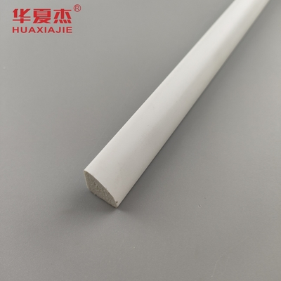 Venda Quente Moldes de PVC 1/2' Quarter Round Vinil Branco 12' Profil Impermeável PVC Decoração Interior