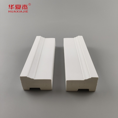 Preço de custo wpc Brickmold 2'' grãos de madeira pvc moldura de armação de porta impermeável decoração para casa/escritório