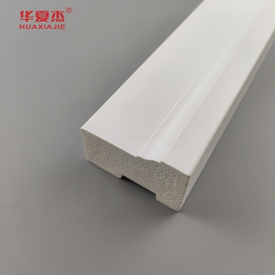 Preço de custo wpc Brickmold 2'' grãos de madeira pvc moldura de armação de porta impermeável decoração para casa/escritório