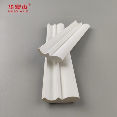 Alta qualidade 25/64 x1-39/64 moldes de pvc de coroa perfil de pvc à prova d'água branco decoração de edifícios interiores