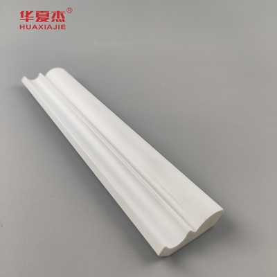 Alta qualidade 25/64 x1-39/64 moldes de pvc de coroa perfil de pvc à prova d'água branco decoração de edifícios interiores