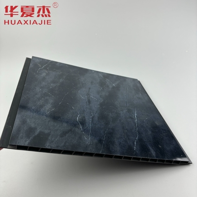 Impressão de folhas de mármore preto de pvc de alto brilho painéis de parede de pvc e decoração de apartamentos de painéis de teto