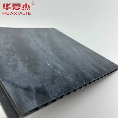 Impressão de folhas de mármore preto de pvc de alto brilho painéis de parede de pvc e decoração de apartamentos de painéis de teto