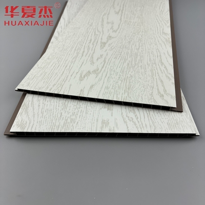 Best seller painel de parede de PVC branco laminado painel de decoração de tecto de PVC de grãos de madeira simulado para apartamento