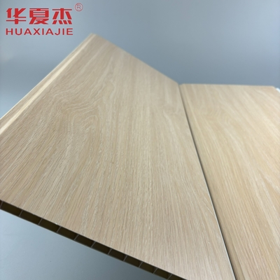 Moderno de design de carvalho cor pvc painel de parede em forma de U pvc painel interior material de construção à prova de umidade