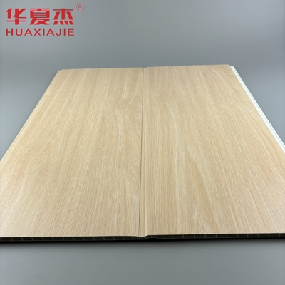 Moderno de design de carvalho cor pvc painel de parede em forma de U pvc painel interior material de construção à prova de umidade