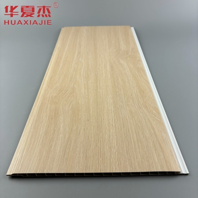 Moderno de design de carvalho cor pvc painel de parede em forma de U pvc painel interior material de construção à prova de umidade