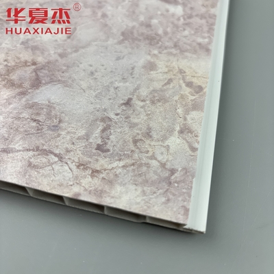 Painel de parede pvc de estampação a quente perolado durável, de decoração de mármore, para decoração residencial de parede pvc