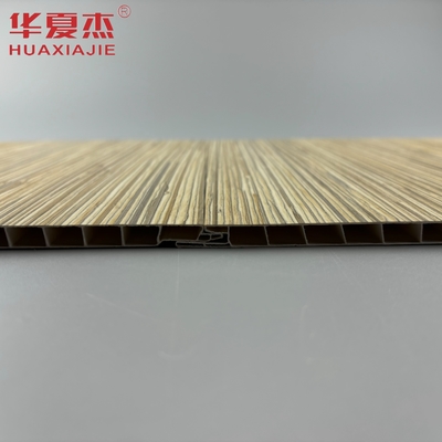 Moderno Design Grãos de madeira Pvc Painel de parede Laminado superfície Painel de teto Decoração para o interior e exterior da casa