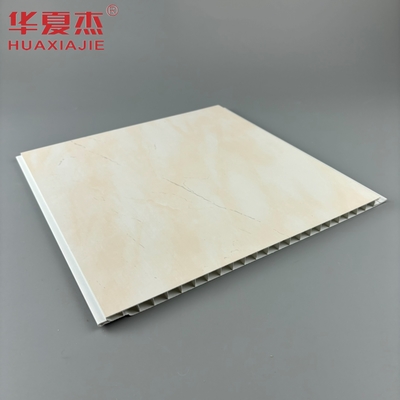 Impressão por grosso de folhas de mármore de pvc de alto brilho, painéis de parede e de teto de pvc amarelo, para decoração interna